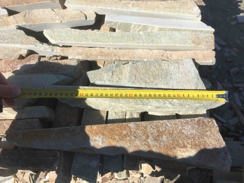 Горбушка златолит золотистый для облицовки купить в Верхнеуральске