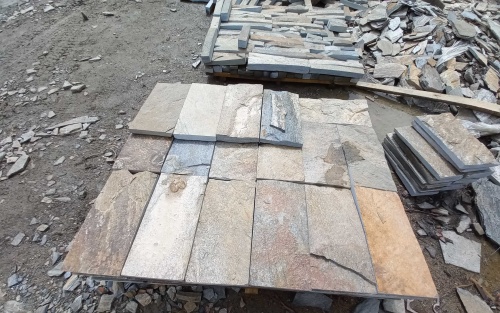 Плитка пилёная златолит Уральский для фасада купить в Верхнеуральске