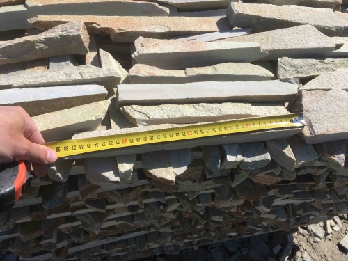 Горбушка златолит золотистый для облицовки купить в Верхнеуральске